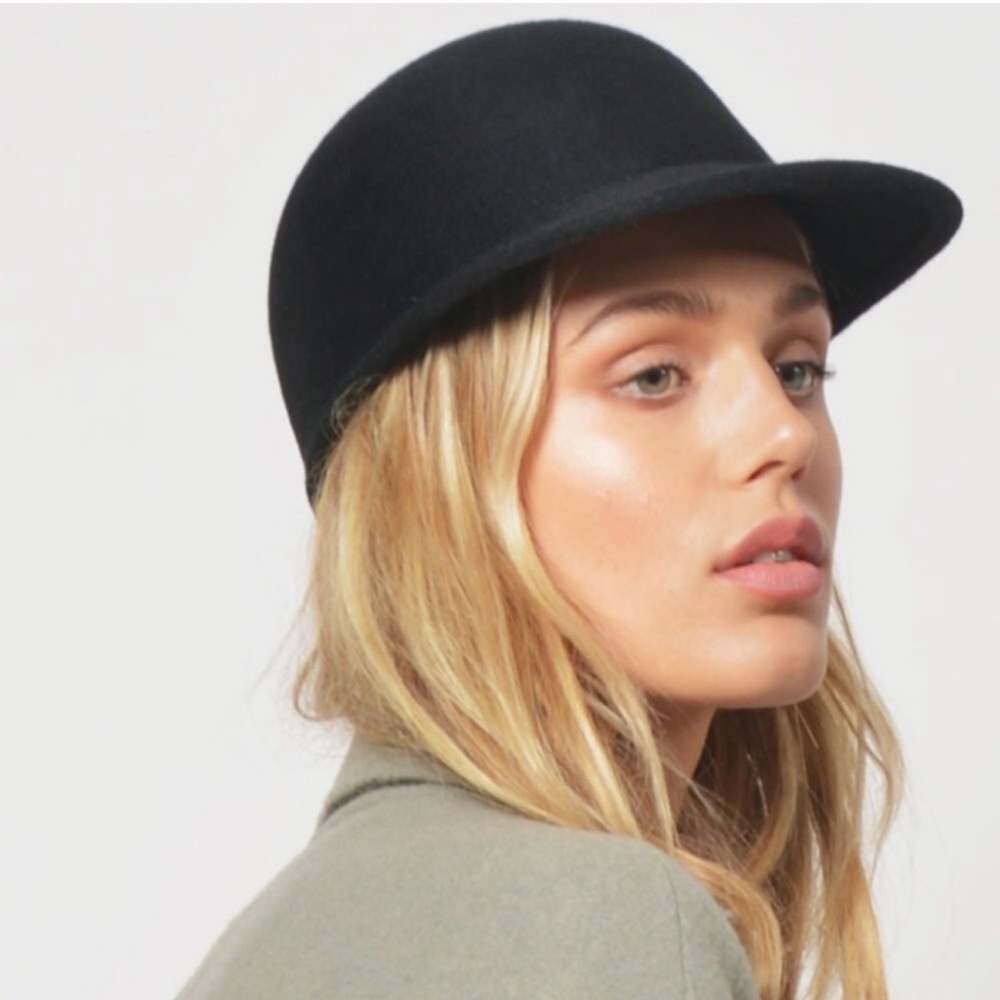 Janessa Leone PARKER wool felt cap hat S